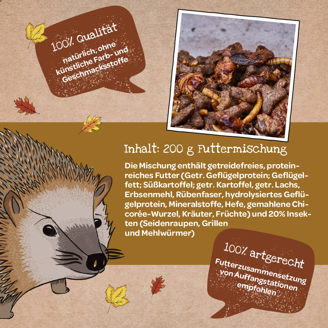 Freiluftbuffet für Igel