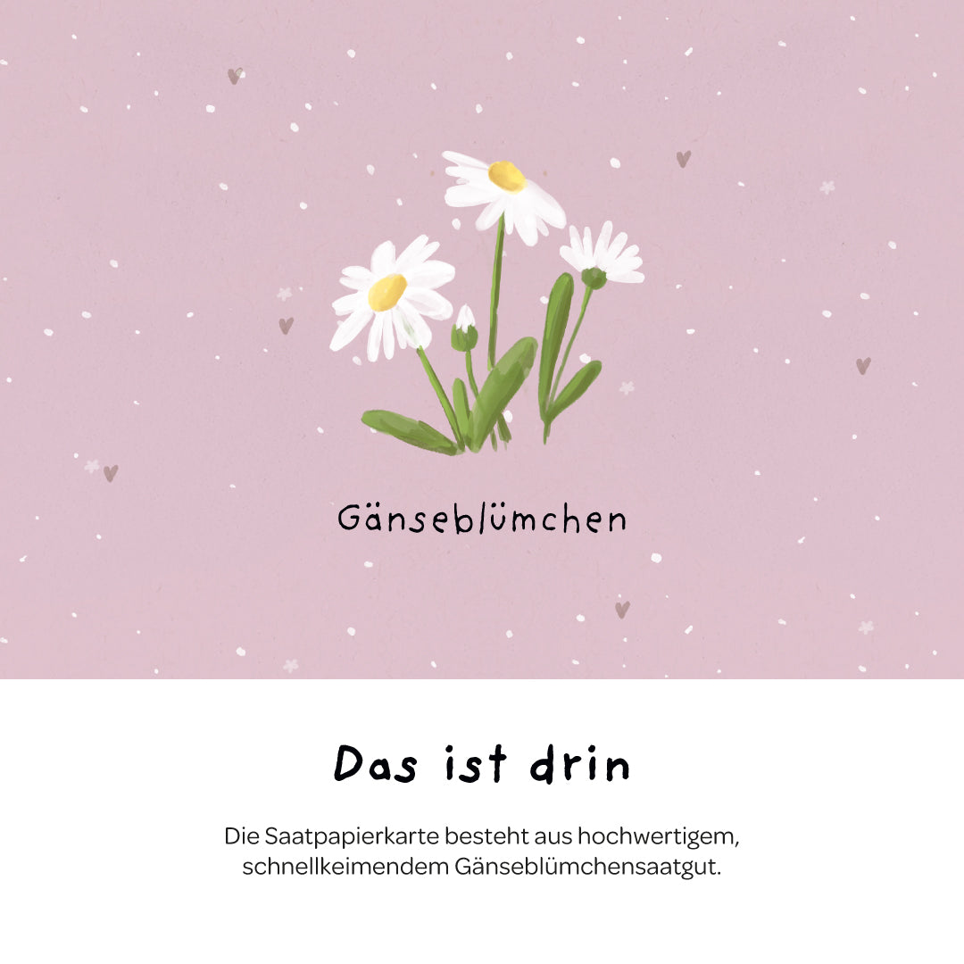 Grußkarte - Danke, dass du beim Wachsen geholfen hast