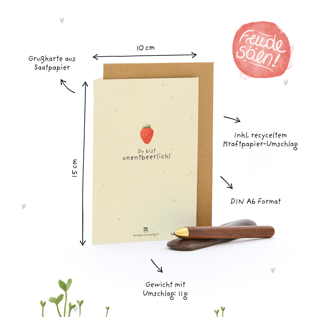 Grußkarte - Du bist unentbeerlich