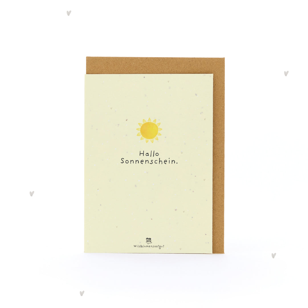 Grußkarte - Hallo Sonnenschein