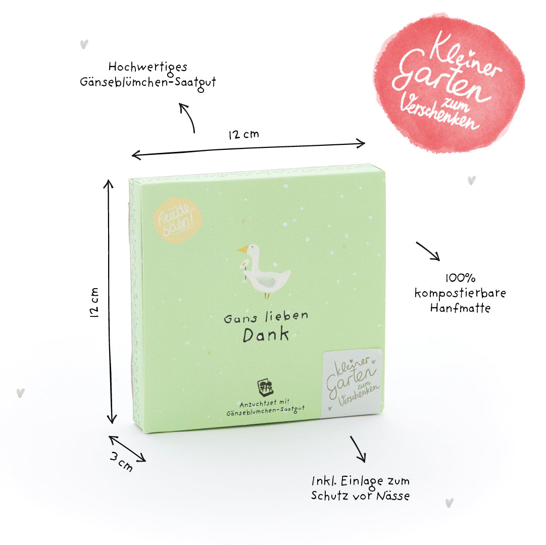 Pflanzkästchen - Gans lieben Dank