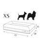 Hundebett Barklay Größe XS mit Bouclébezug