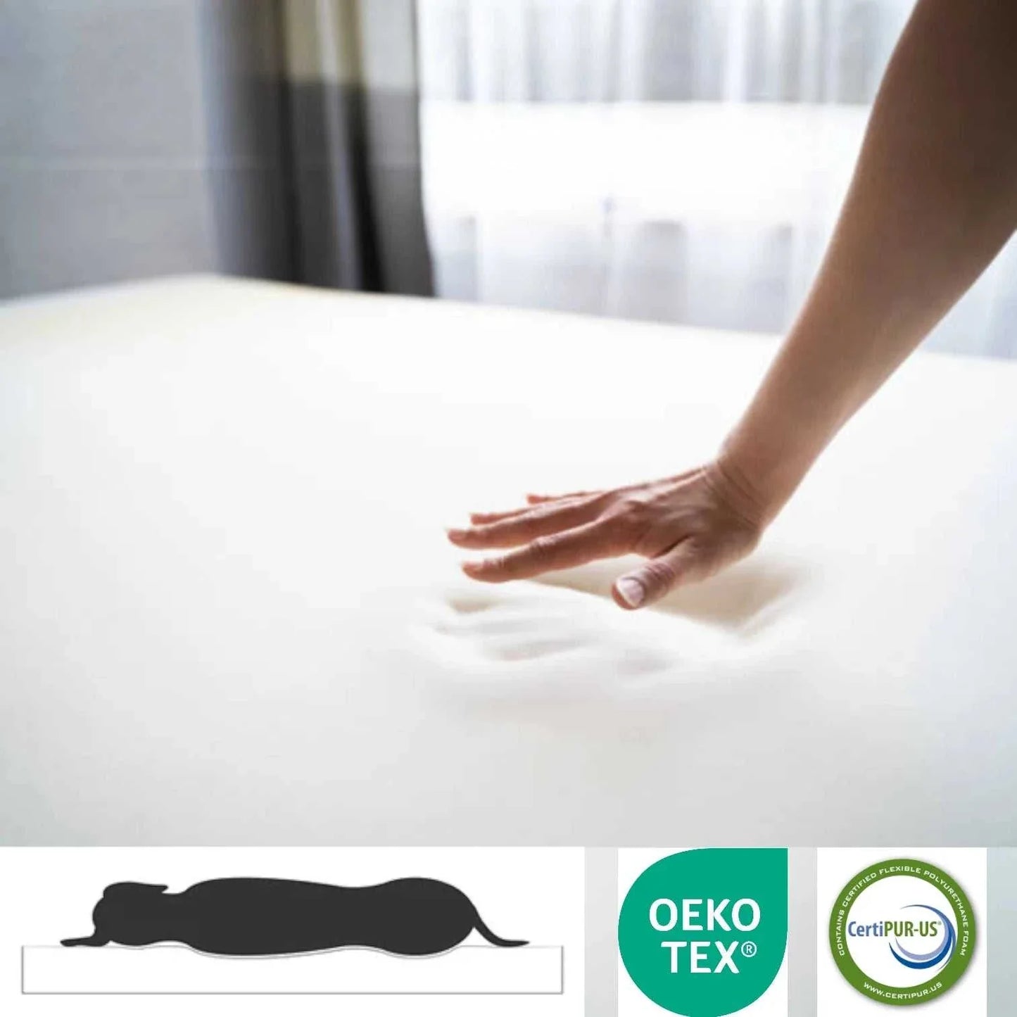 Hundebett Barklay Größe S mit Boucèbezug