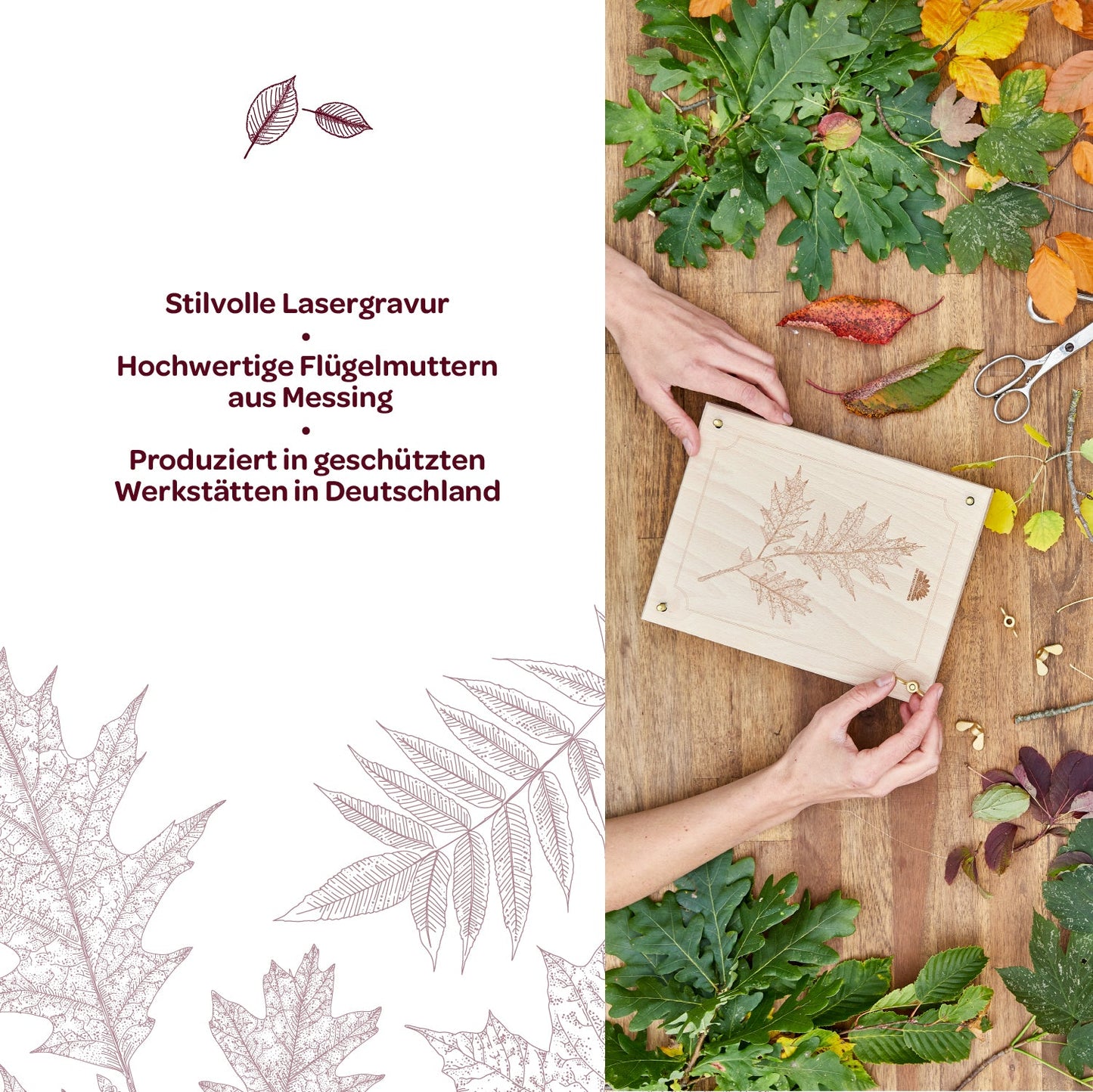 Blattpresse für Blätter & Blüten