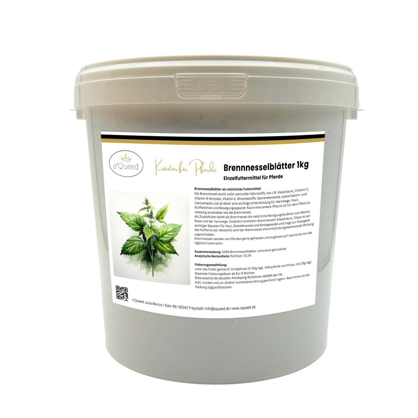 Brennnessel für Pferde für Niere, Stoffwechsel, Gelenke & Haut