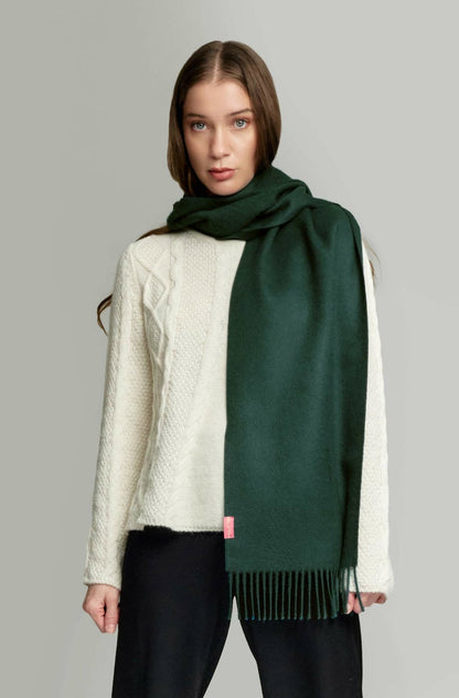 KUNA - Alpaka Webschal - Adrian – 100 % Baby‑Alpaka, federleicht & luxuriös