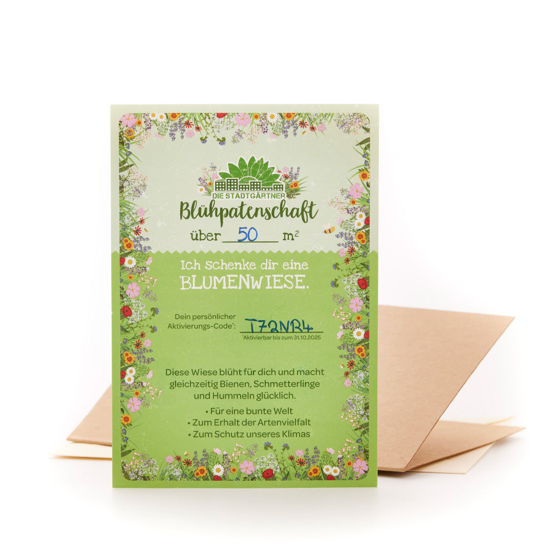 Blühpatenschaft für 50 m² Blumenwiese