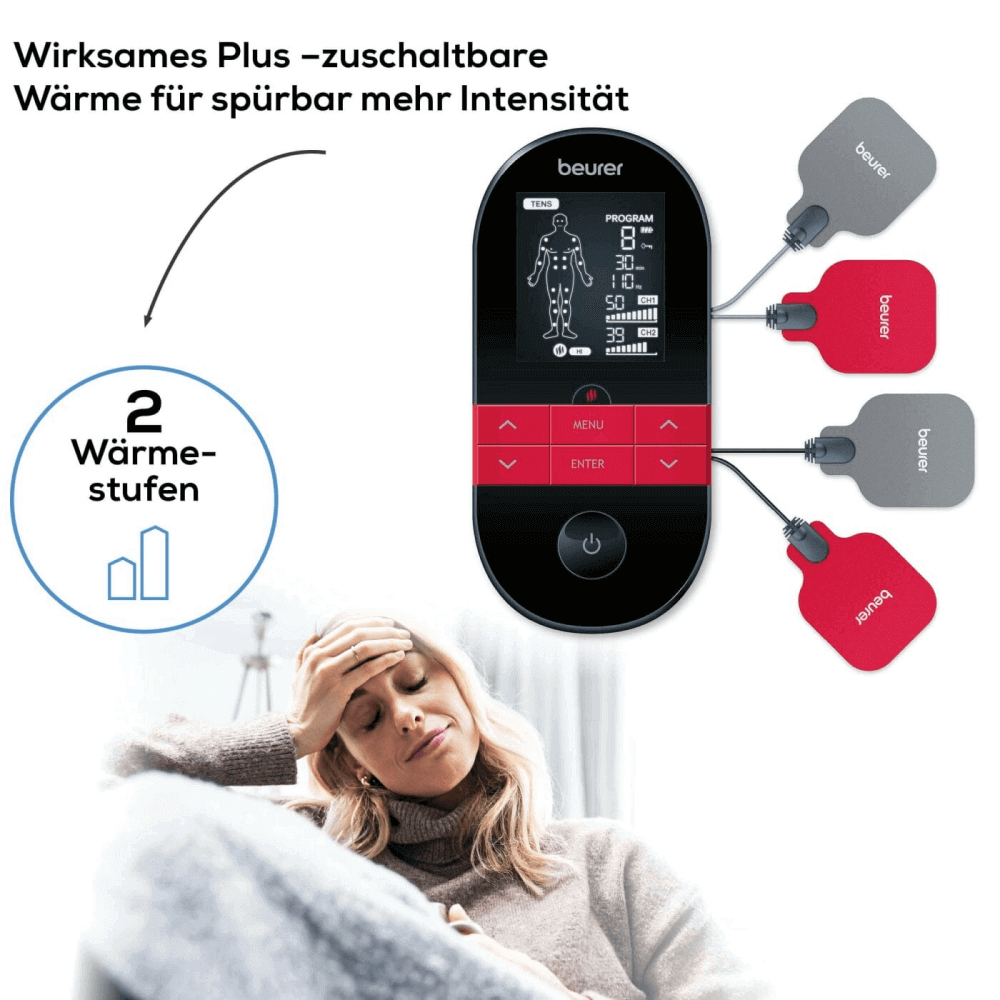 Digitales TENS/EMS-Gerät mit Wärmefunktion – EM 59