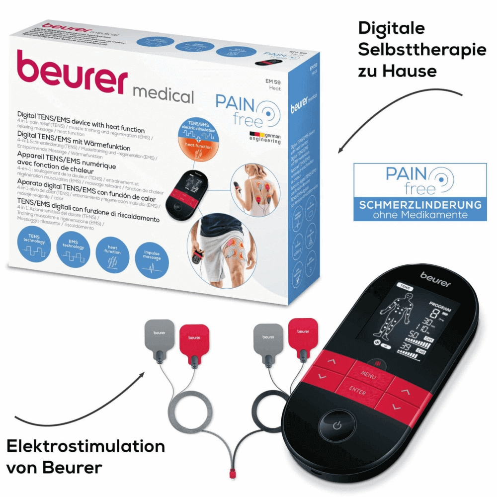 Digitales TENS/EMS-Gerät mit Wärmefunktion – EM 59