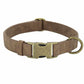 Edles Hundehalsband im Vintagelook mit Messingschnalle und kostenloser Gravur Name und Telefon