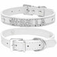 Edles Hundehalsband personalisiert mit Glitzersteinen + Symbol