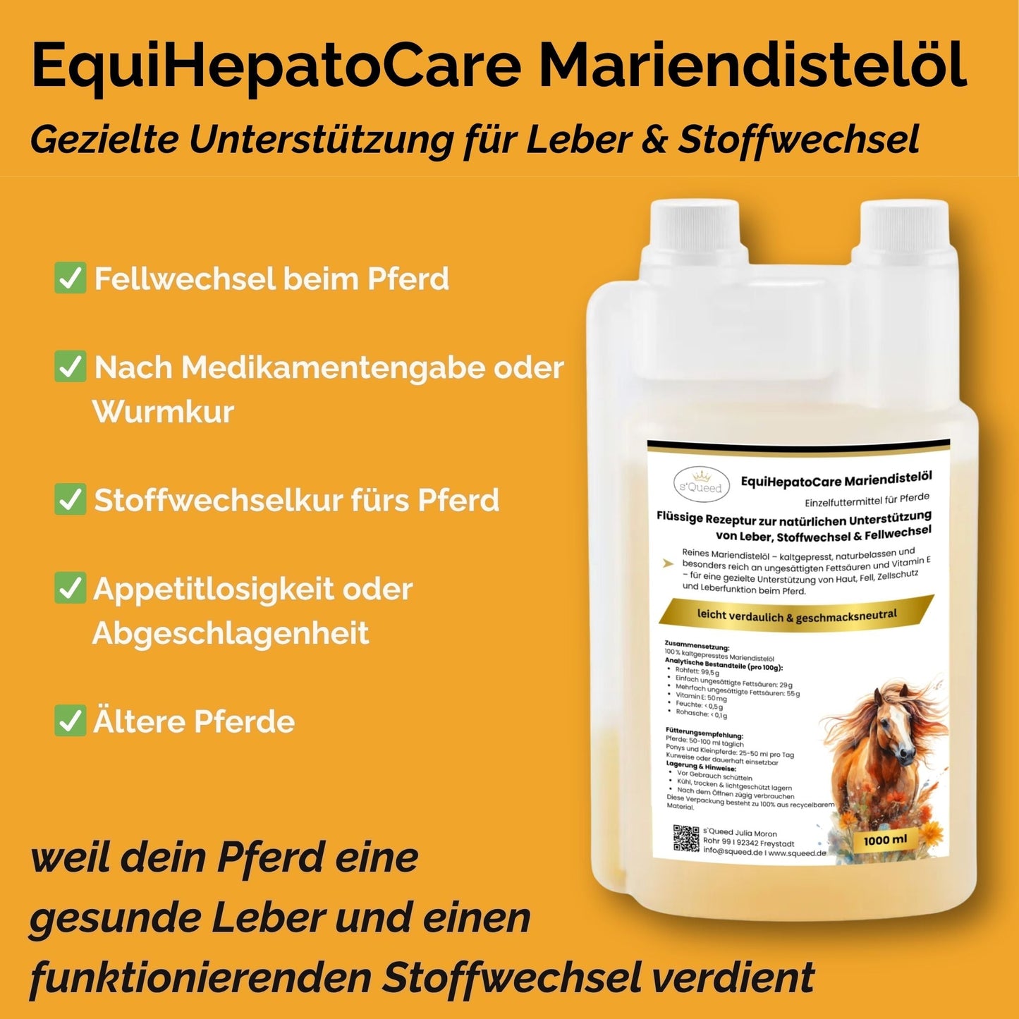 EquiHepatoCare Mariendistelöl Pferd