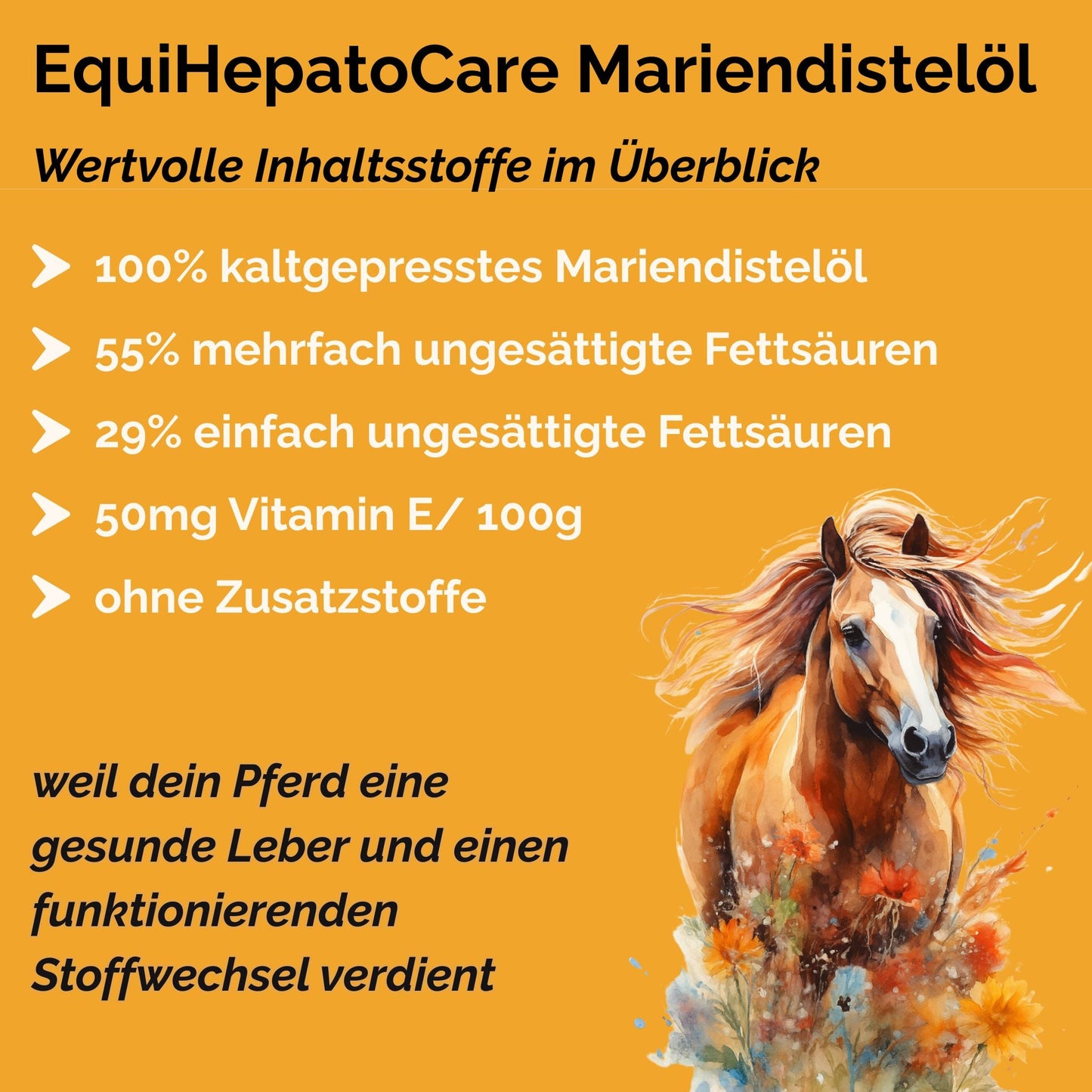 EquiHepatoCare Mariendistelöl Pferd