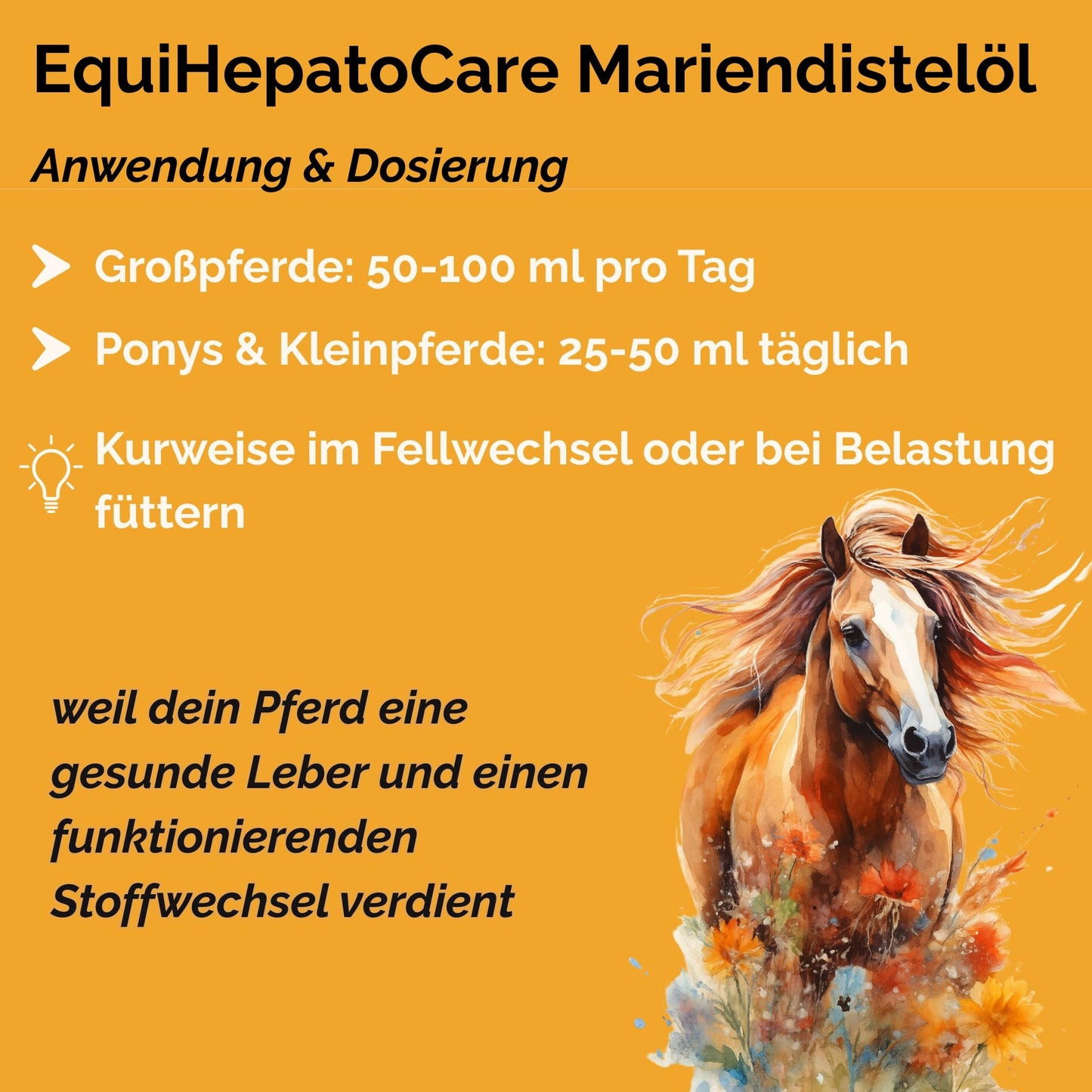 EquiHepatoCare Mariendistelöl Pferd