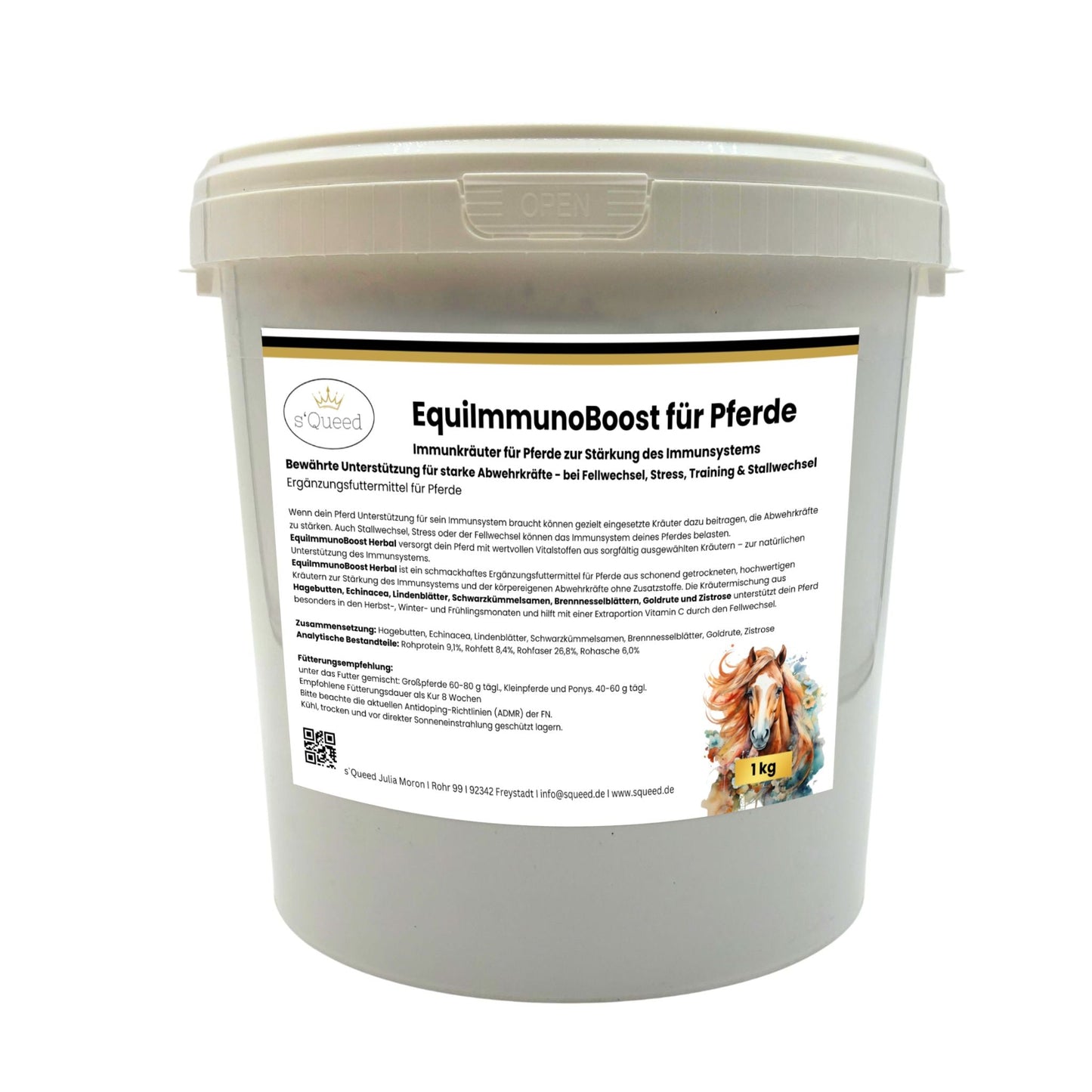 EquiImmunoBoost Herbal – Immunkräuter für Pferde zur Stärkung des Immunsystems