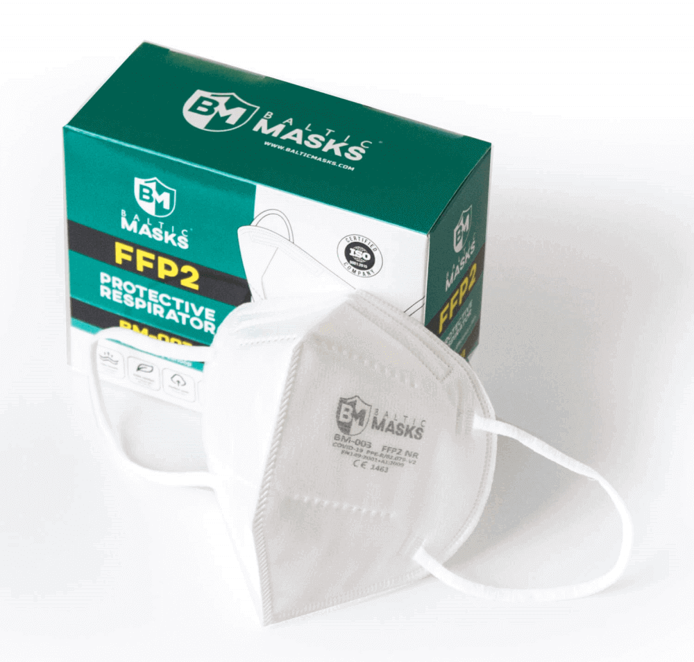 Baltic Masks FFP2 Atemschutzmaske BM-003 – CE 1463, 10 Stück