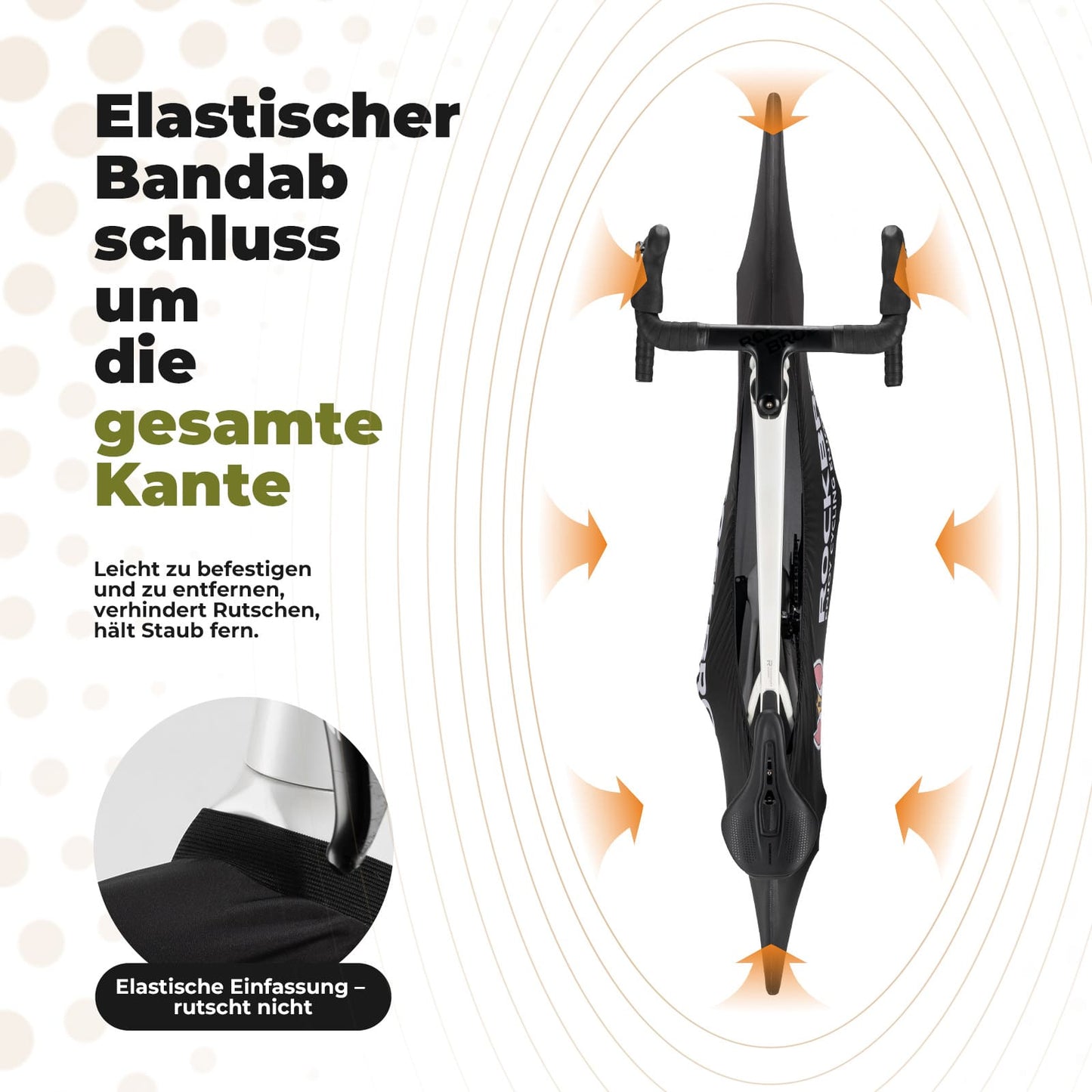 Fahrradabdeckung Elastisch 26–29 Zoll Indoor Fahrradgarage Staubdicht Waschbar Fahrradüberzug