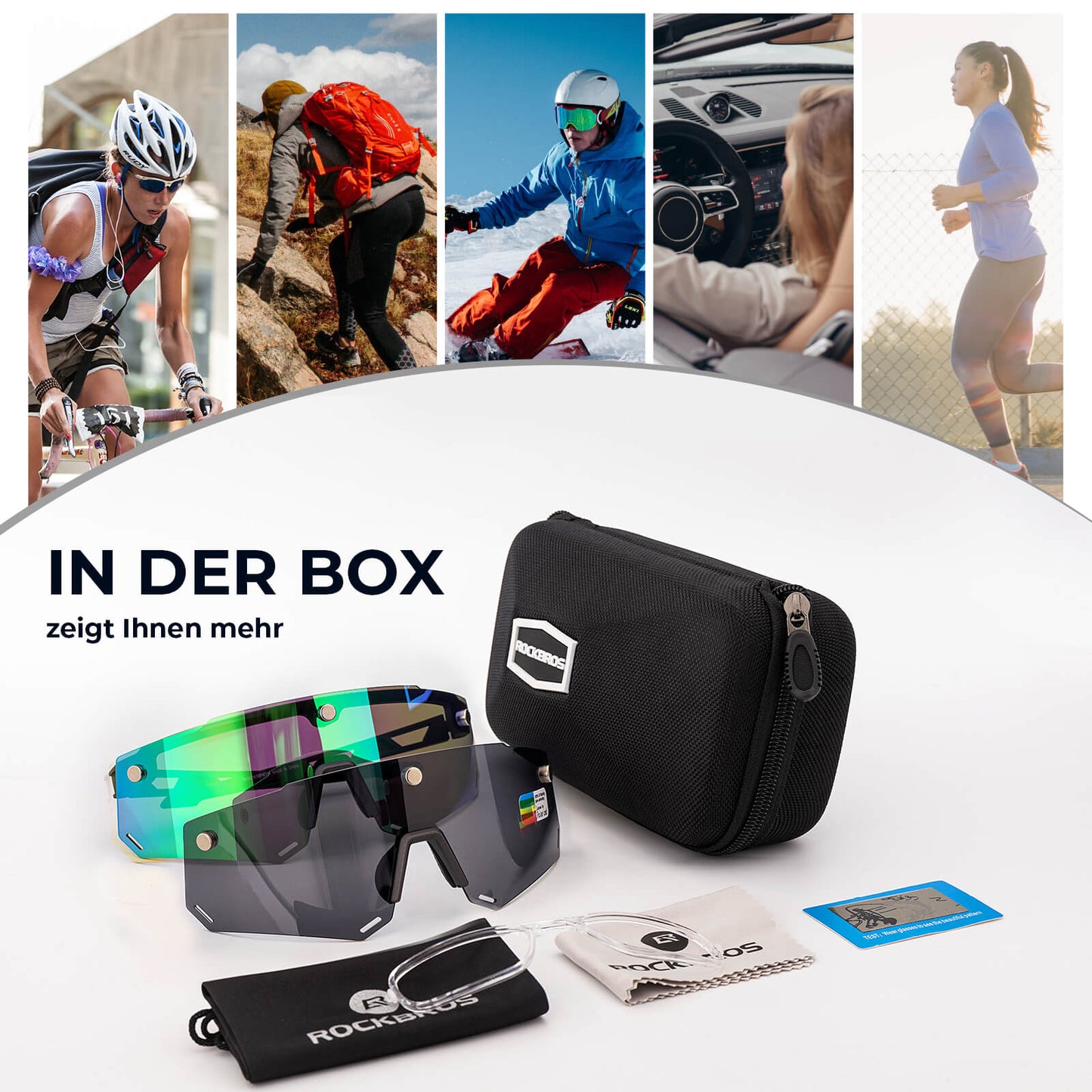 Fahrradbrille Polarisiert Magnetische Haftung Herren/Damen