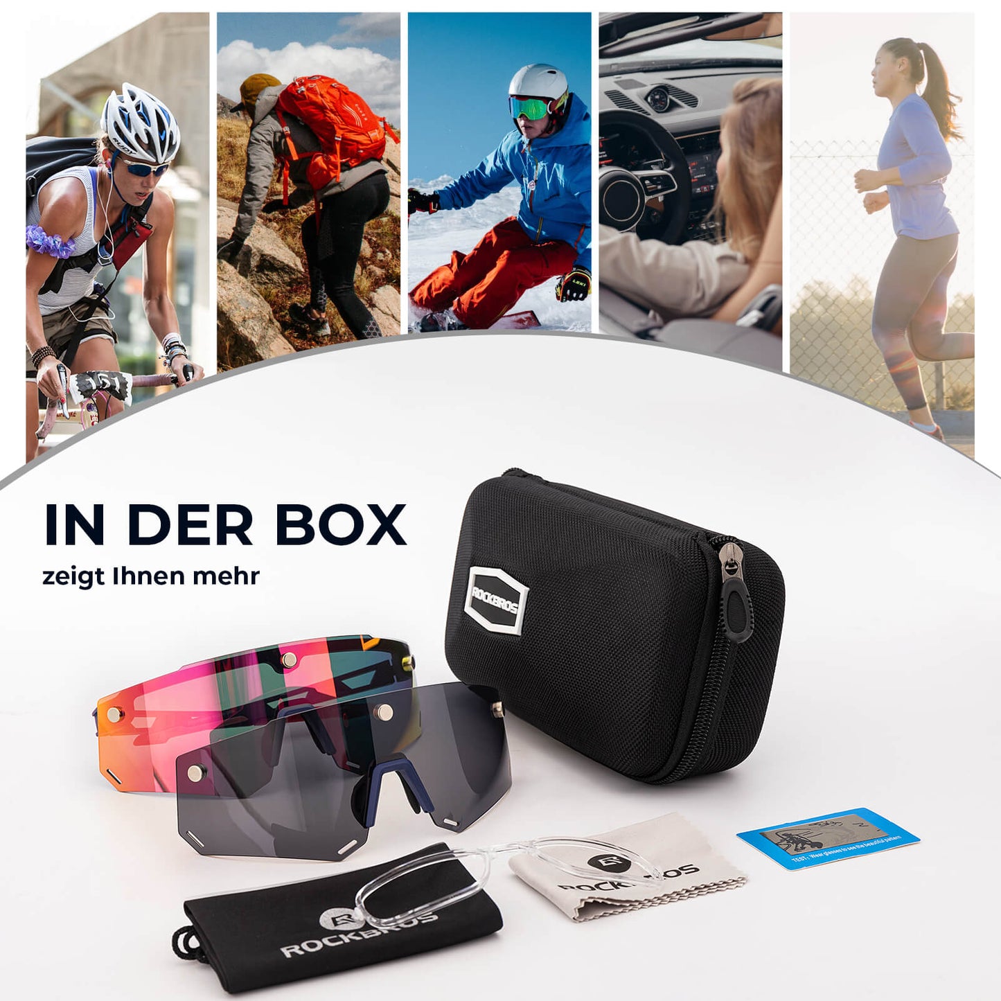Fahrradbrille Polarisiert Magnetische Haftung Herren/Damen