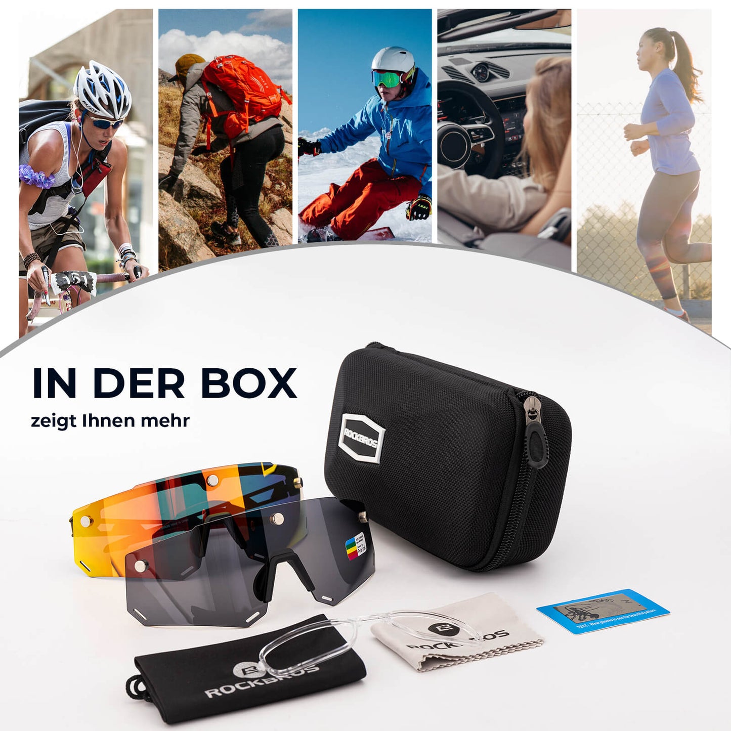 Fahrradbrille Polarisiert Magnetische Haftung Herren/Damen