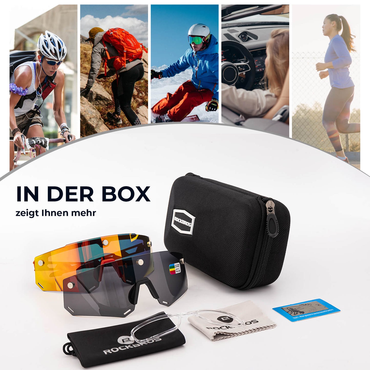 Fahrradbrille Polarisiert Magnetische Haftung Herren/Damen
