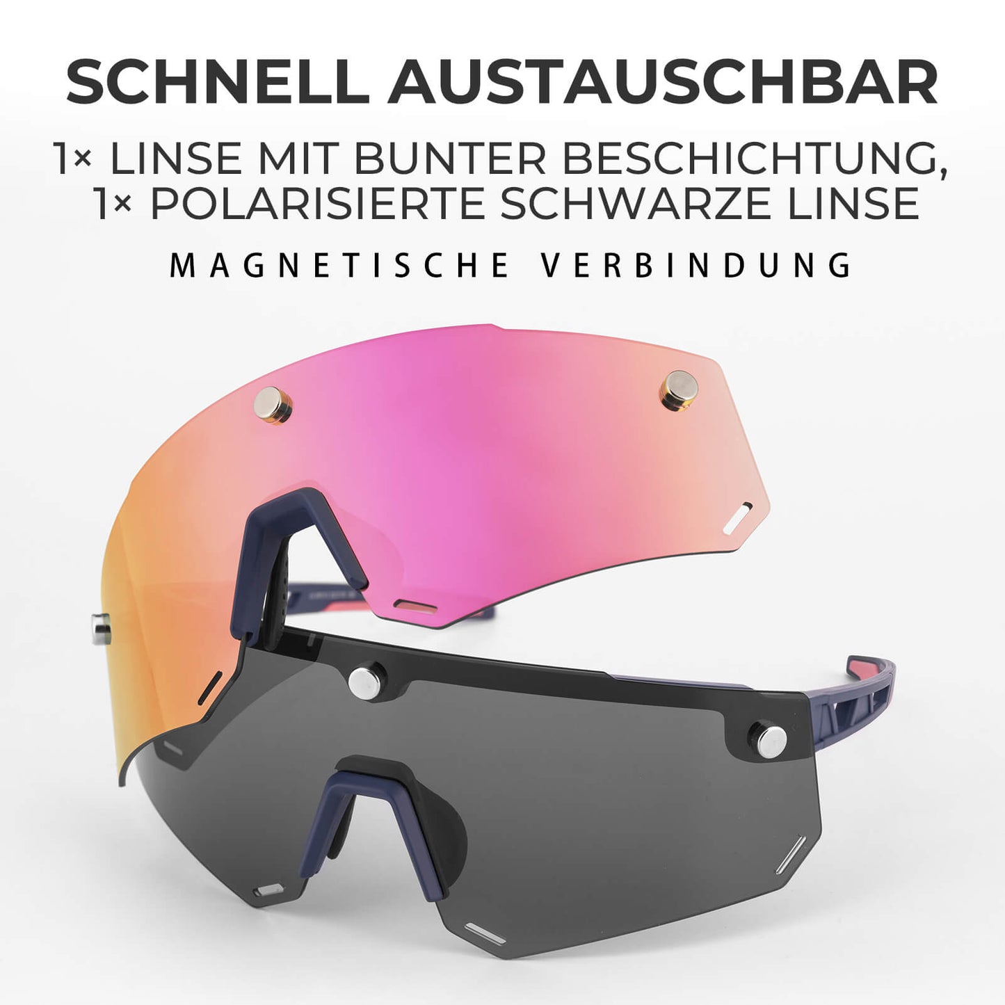 Fahrradbrille Polarisiert Magnetische Haftung Herren/Damen