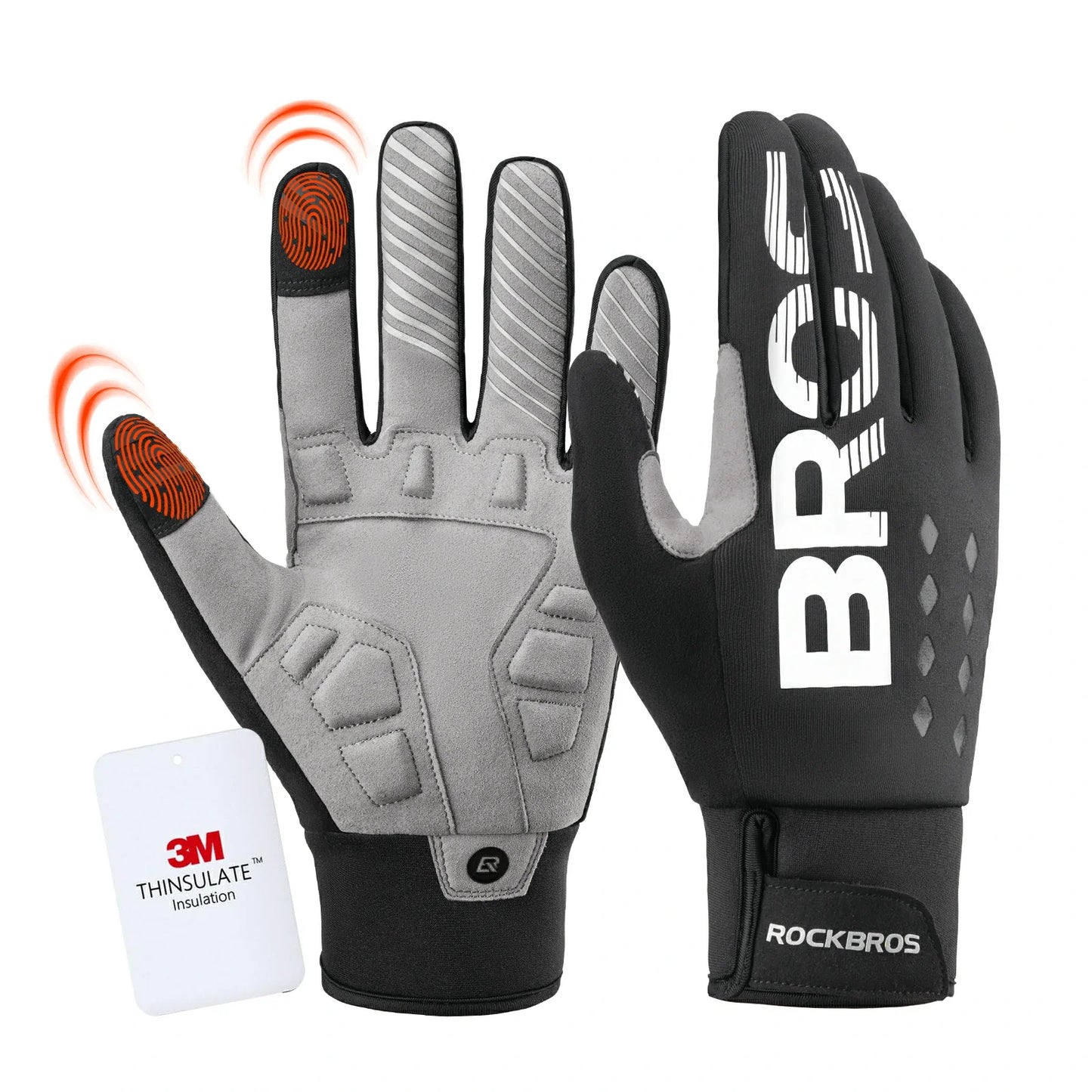 Fahrradhandschuhe Winter Thinsulate Warme Handschuhe Touchscreen