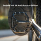 Fahrradpedale rutschfest– Aluminium Plattformpedale mit Reflektoren, abgedichtetem Kugellager, Anti-Rutsch-Pins, 9/16" Achse