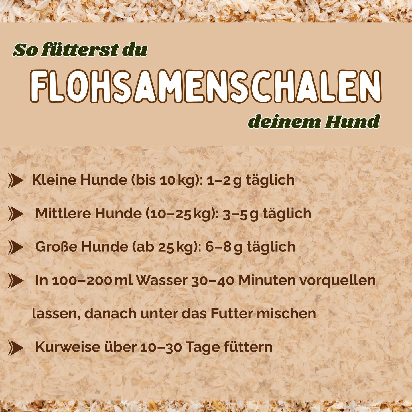 Flohsamenschalen Hund 500g