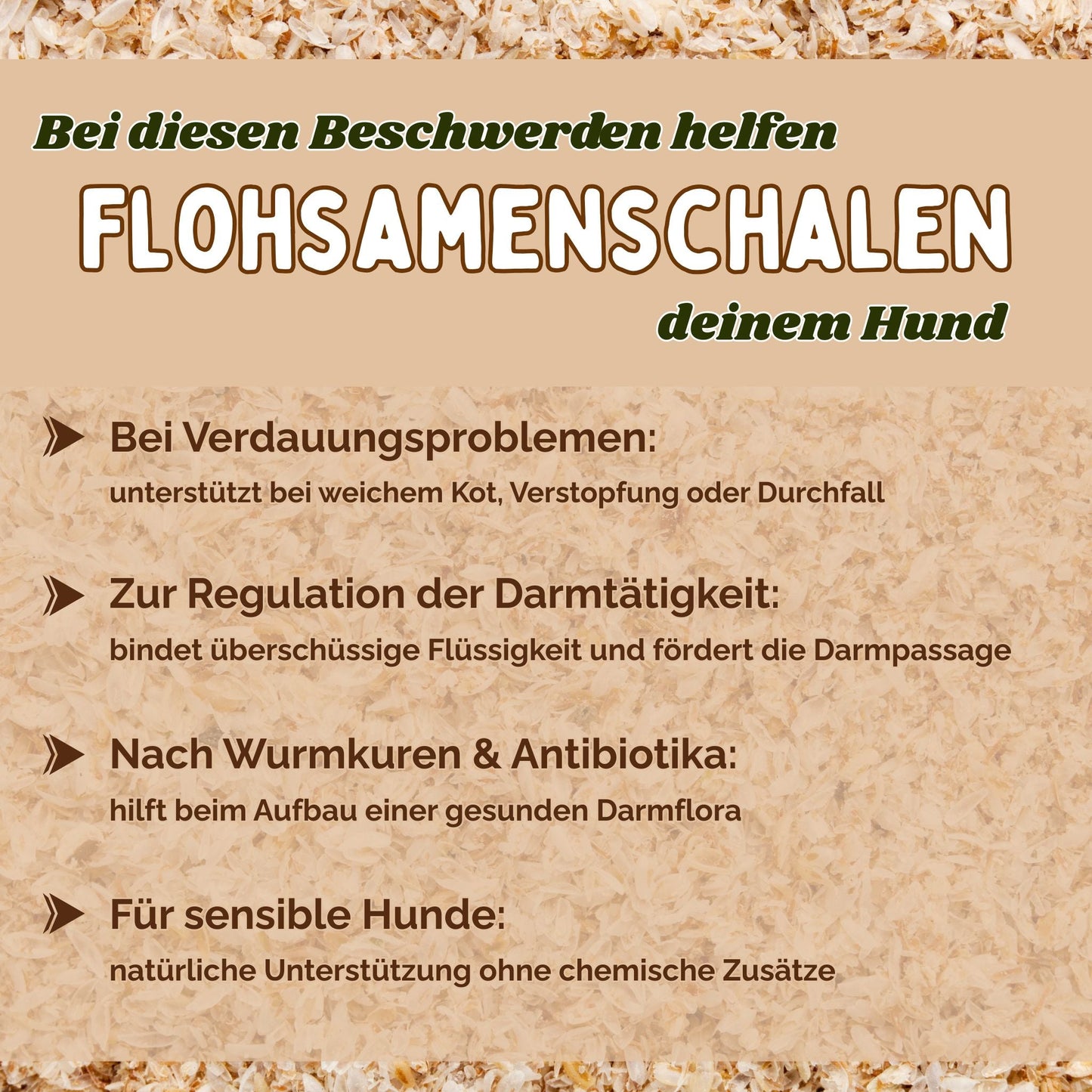 Flohsamenschalen Hund 500g