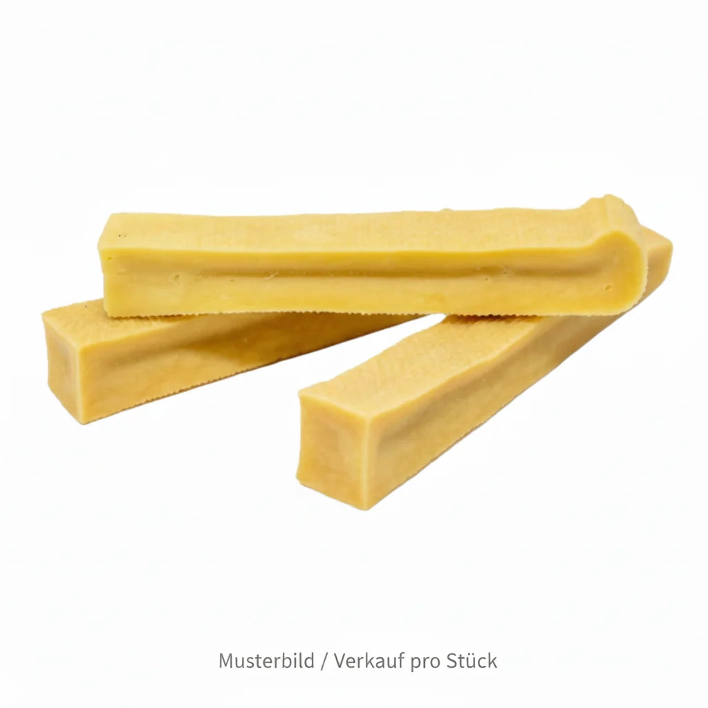 Käsekauknochen aus schmackhaften vegetarischer Hartkäse von Dauerkauer