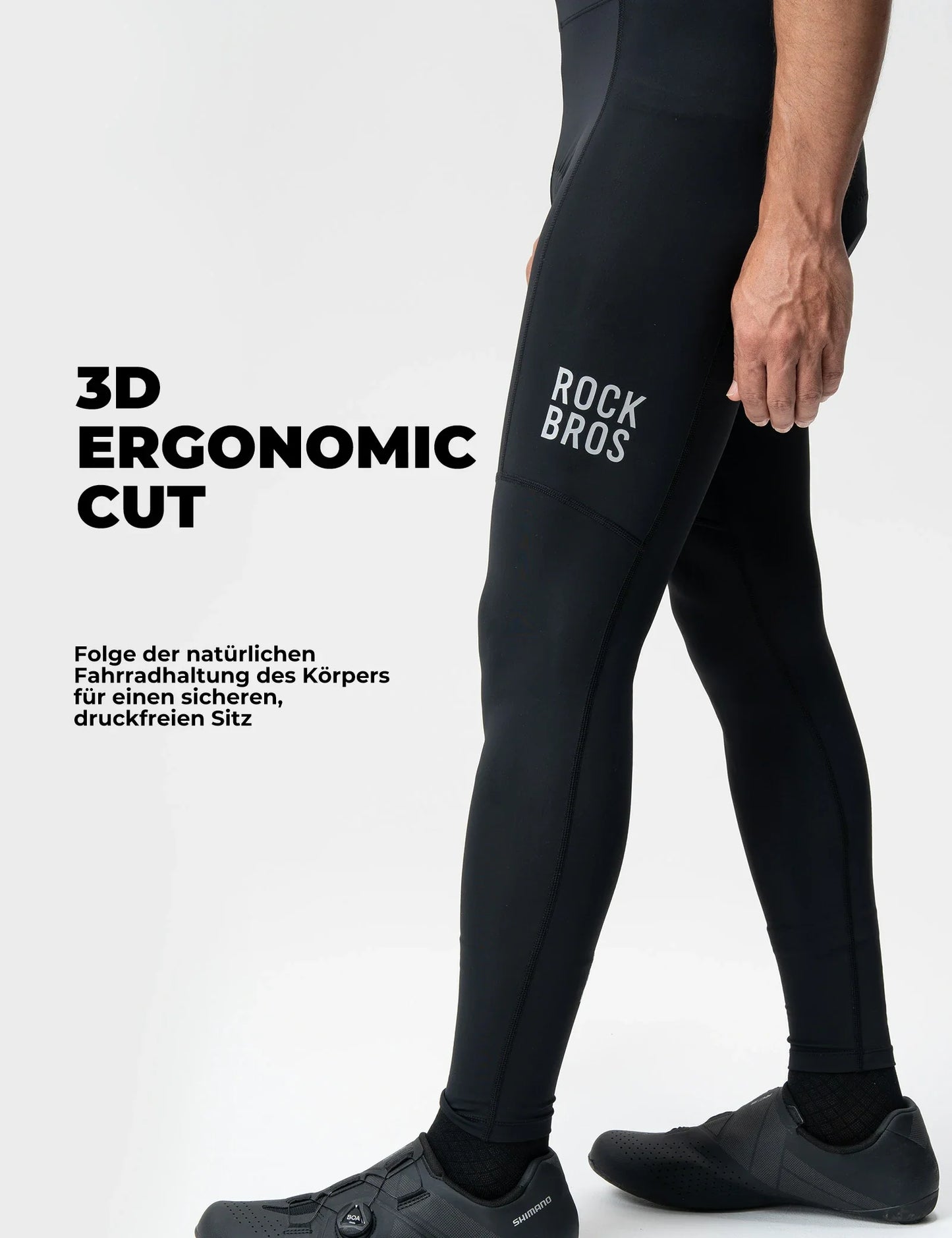 Herren Fahrradhose - 3D Ergonomischer Schnitt, 6H+