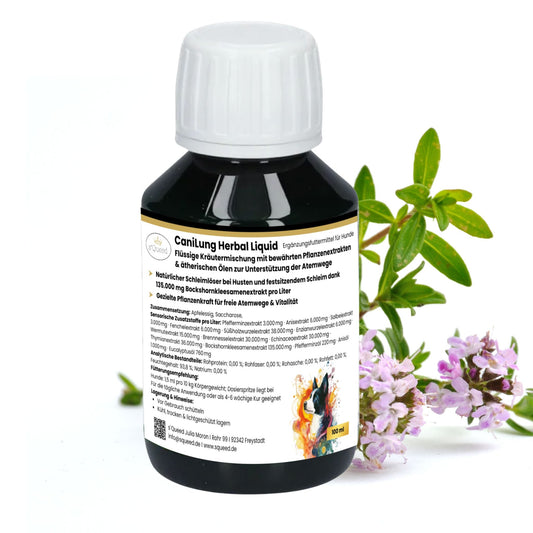CaniLung Herbal Liquid 100 ml - Hustensaft Hund - Schleimlöser Hund