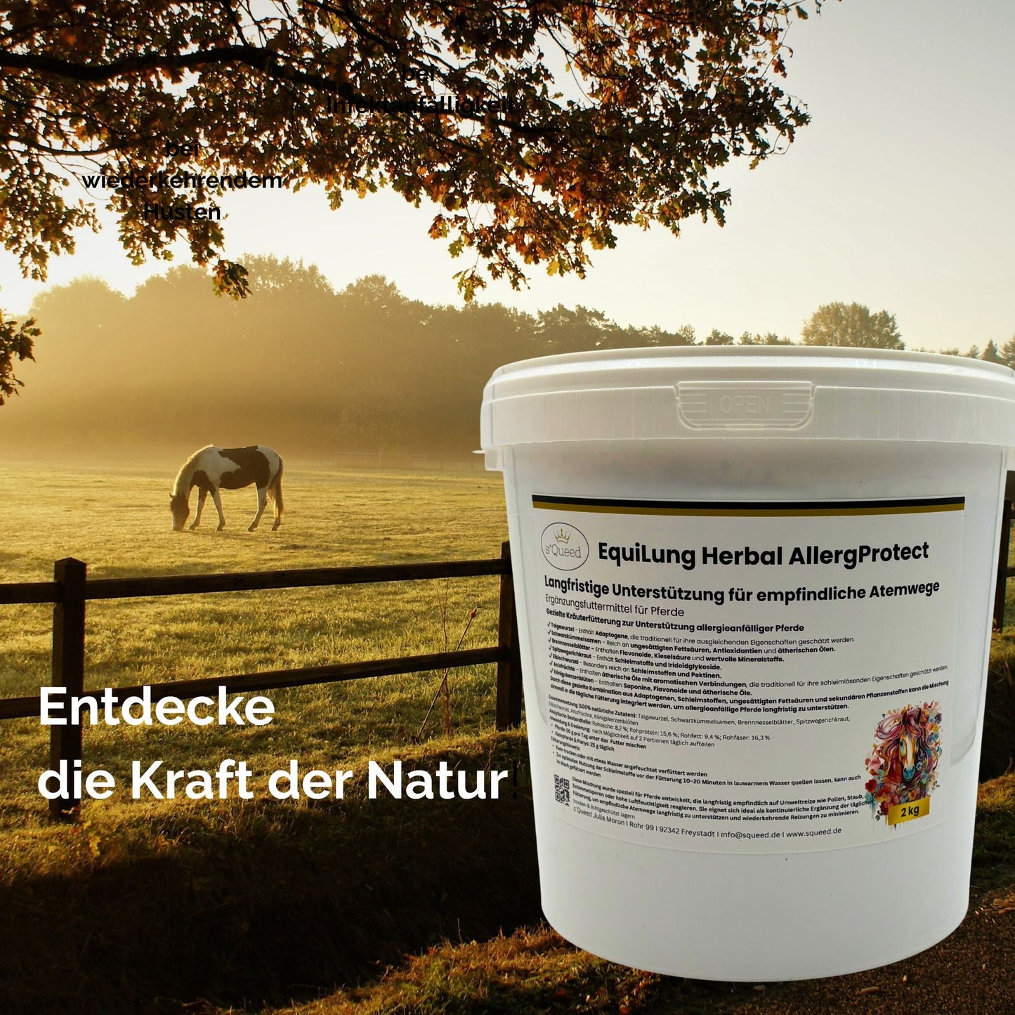 EquiLung Herbal AllergProtect Hustenkräuter für Pferde zur Langzeitfütterung