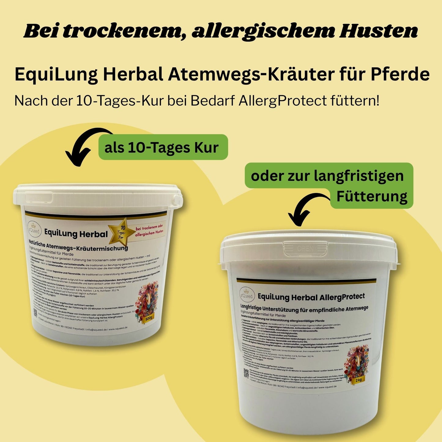EquiLung Herbal AllergProtect Hustenkräuter für Pferde zur Langzeitfütterung