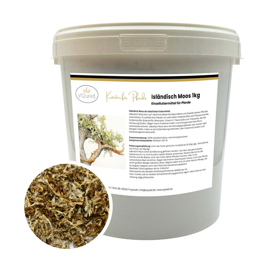 Isländisch Moos Pferd - Hustenkräuter für Pferde - Magenkräuter Pferd