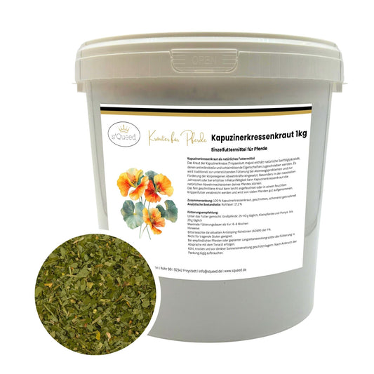 Kapuzinerkresse für Pferde - Hustenkräuter für Pferde - Immunkräuter Pferd