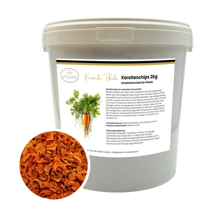 Karottenchips Pferd, getrocknete Karotten für Pferde