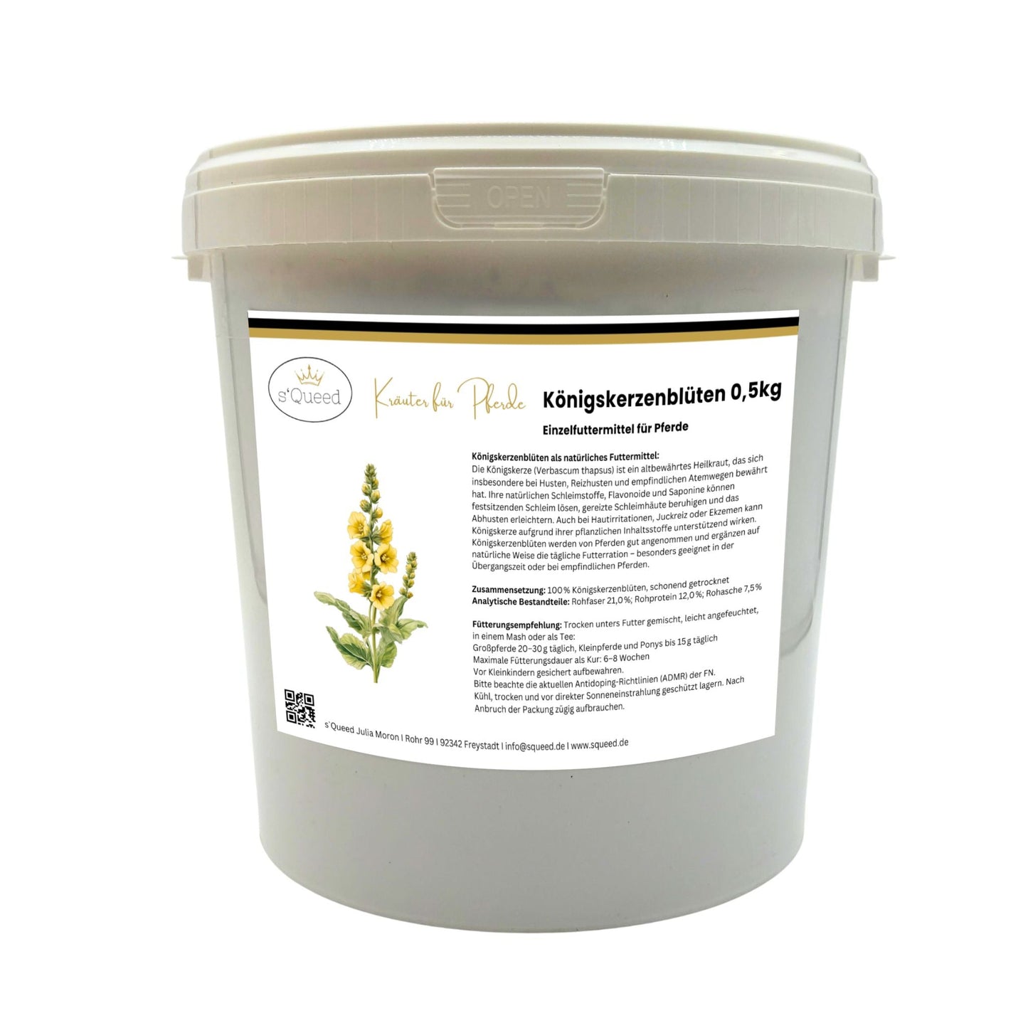 Königskerzenblüten Pferd - Hustenkräuter für Pferde - Schleimlöser Pferd