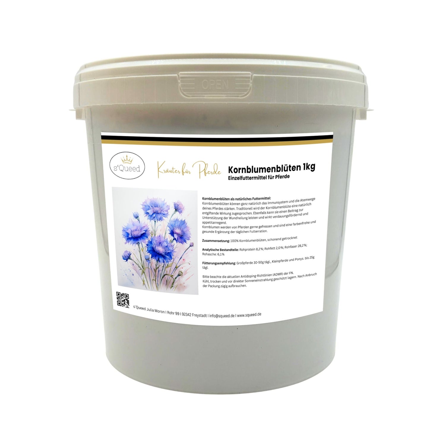 Kornblume Pferd ganze Blüte für Immunsystem und Verdauung