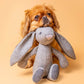Kuscheltier RUPERT der Hase mit Knisterohren und robustem Oekotexstoff