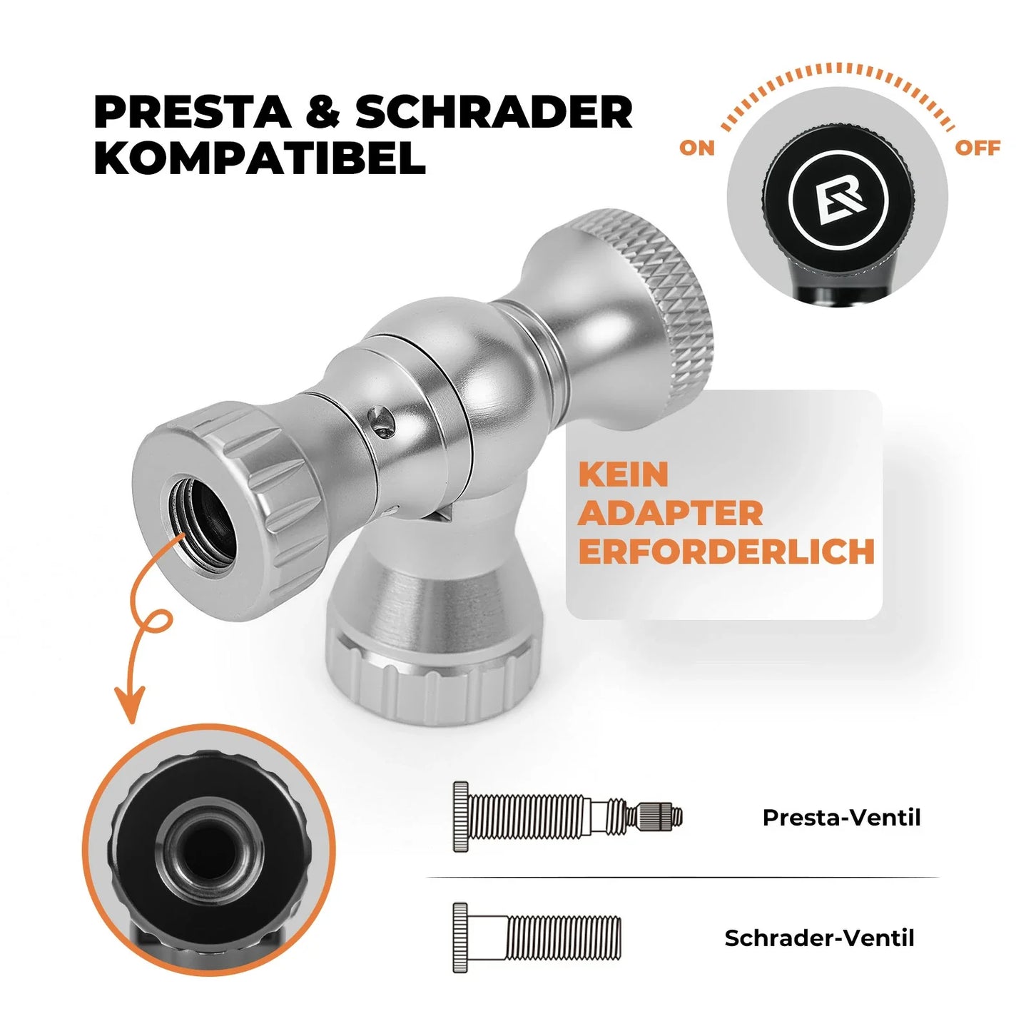 fahrradpumpe schraderventil Mini Fahrradpumpe mit CO₂-Adapter