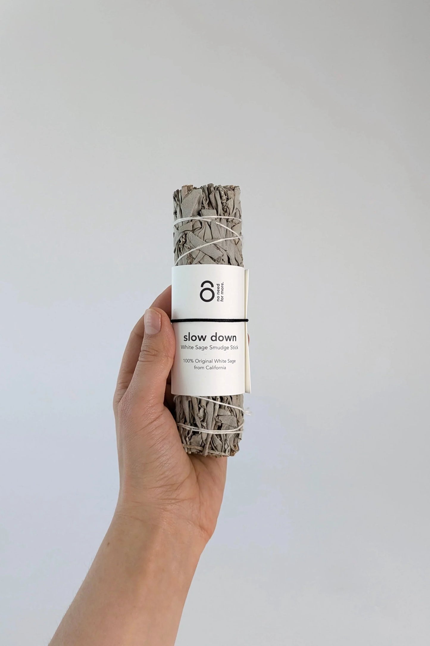 no need for more - Weißer Salbei - Smudge Räucherbündel - "Slow Down"