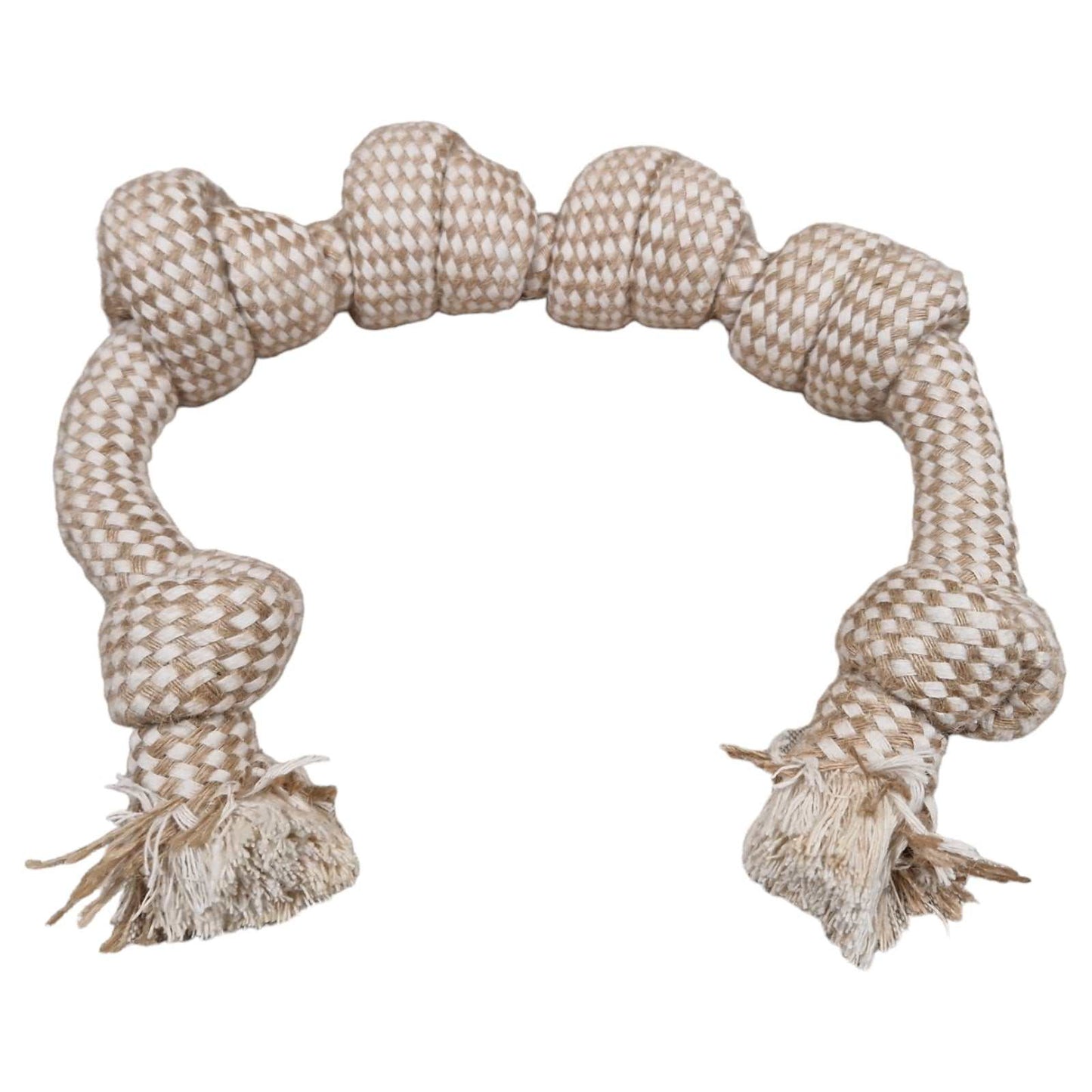 Tauseil Hundekauspielzeug aus Hanffasern und ungebleichter Baumwolle