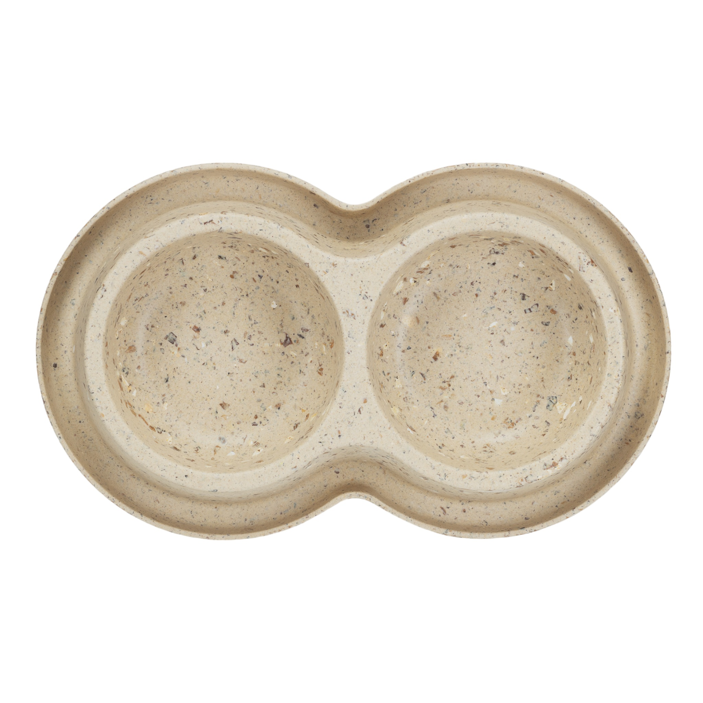 Nachhaltiger Biokunststoff Doppelfressnapf aus Bambus und Kaffeebohnen