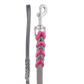 Hundeleine Soft Leder mit Handschlaufe und geflochtenen Element