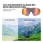Polarisierte Fahrradbrille Ultraleicht UV400 Schutz 4 Farben