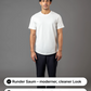 BASIC T-SHIRT RUNDER SAUM T25