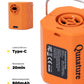 Qunature Mini Elektrische Luftpumpe, Tragbare Ultraleichte 45g Pump mit USB Schnellladung 5 Luftdüse