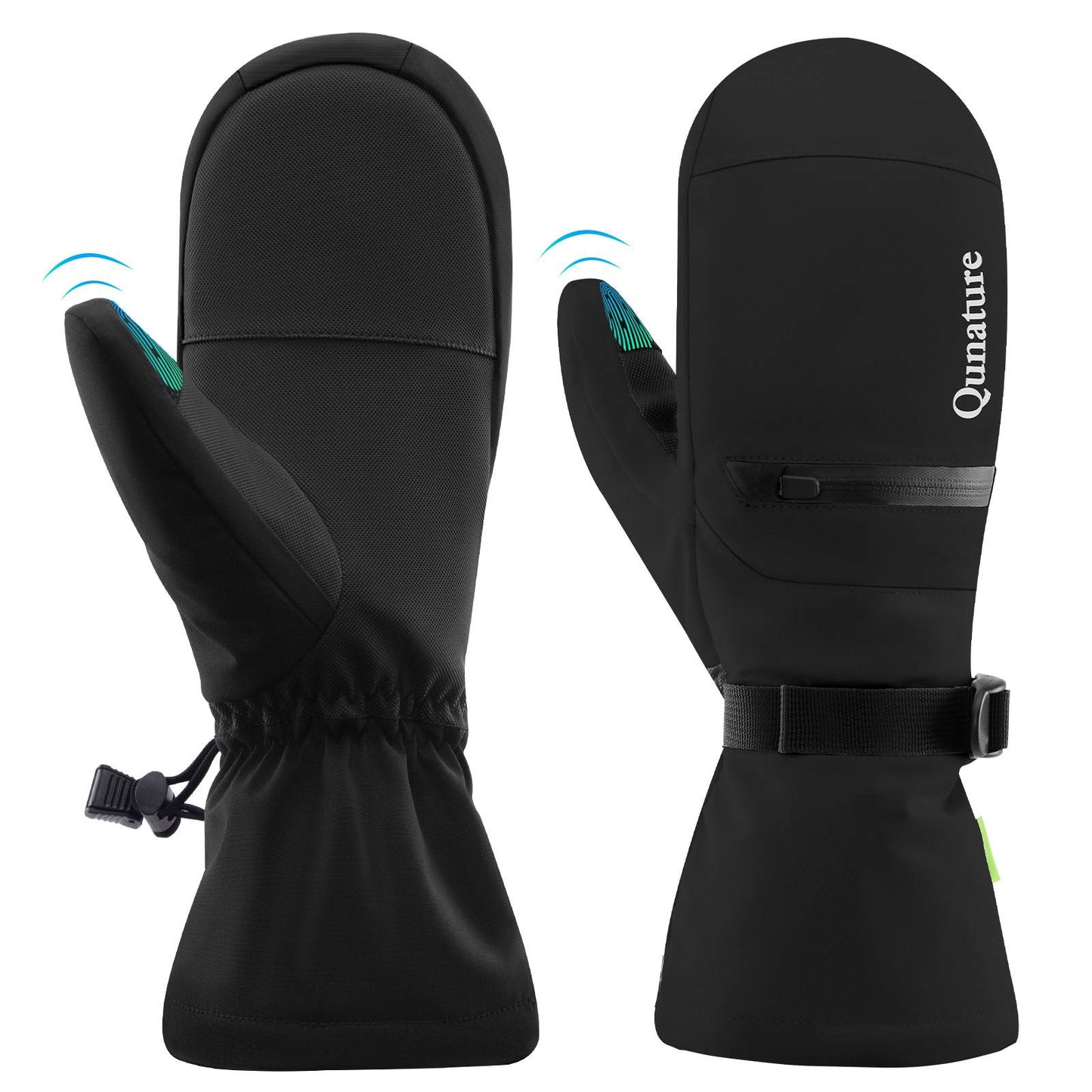 Qunature Wasserdichte Skihandschuhe XS-XL